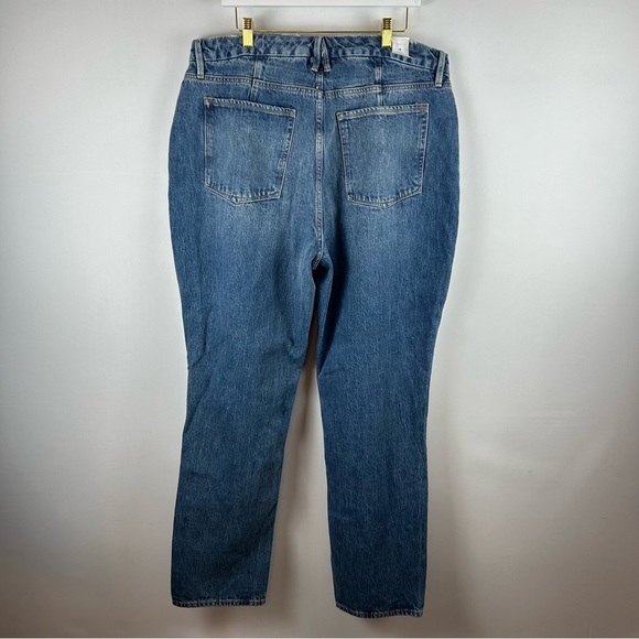 NWT Good American 90s Icon Denim Straight Leg High Rise Size 16 - Picture 9 of 16